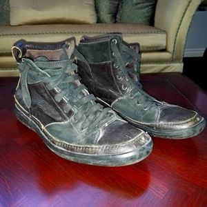 John Varvatos black high tops size 10.5